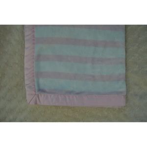 Gymboree Pink White Stripes Baby Blanket Lovey Security 2018